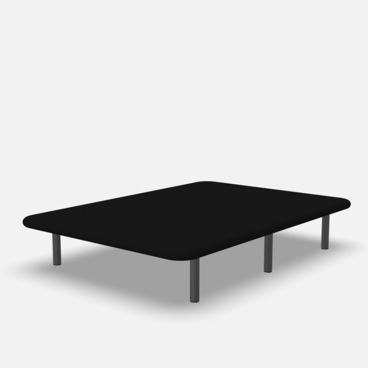 COLCHÓN VISCO 5 + BASE TAPIZADA  + ALMOHADA