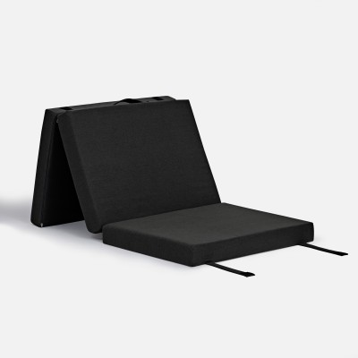 Colchón Plegable Estándar con Viscoelástica, Asa y Cierre para Camping, Campers e Invitados
