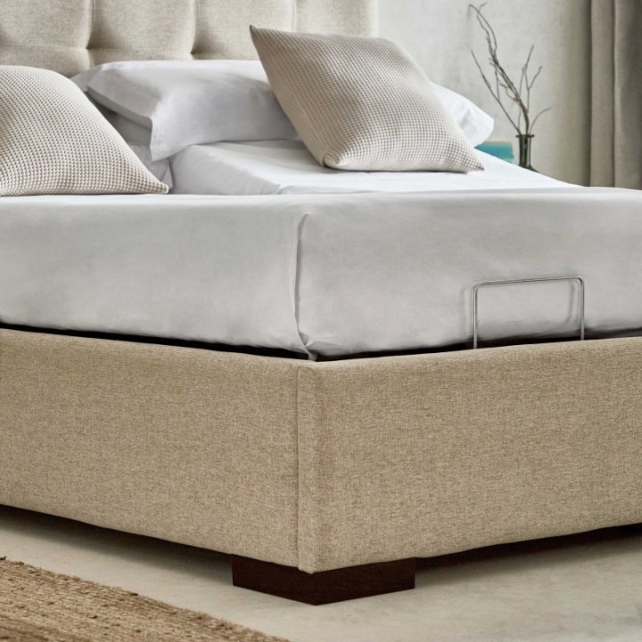 Cama Tapizada Lisboa + Base 3D Bremen