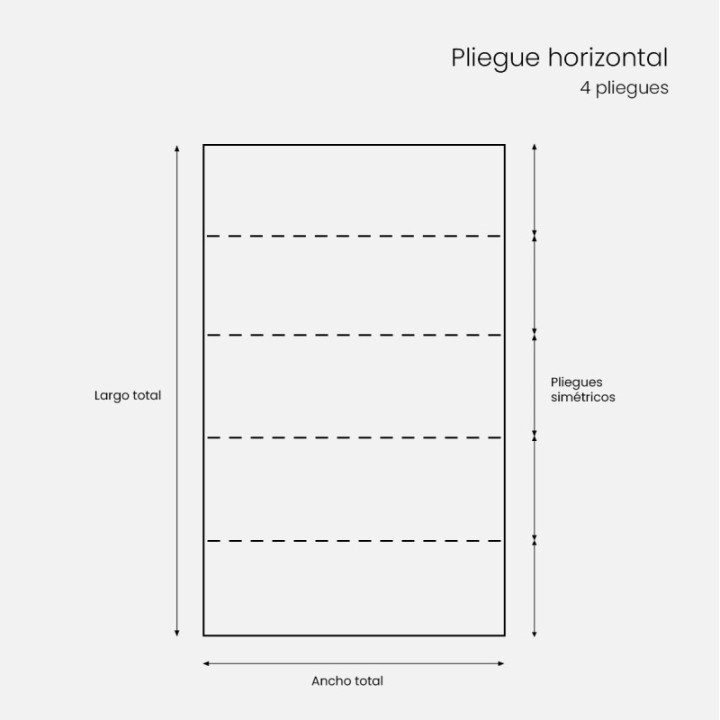 Horizontal-4 Pliegues (5 Núcleos)