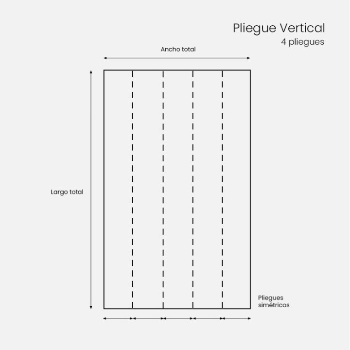 Vertical-4 Pliegues (5 Núcleos)