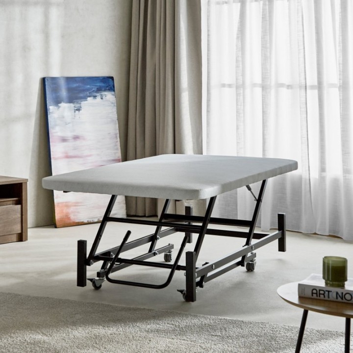 CAMA ELEVABLE TAPIZADA