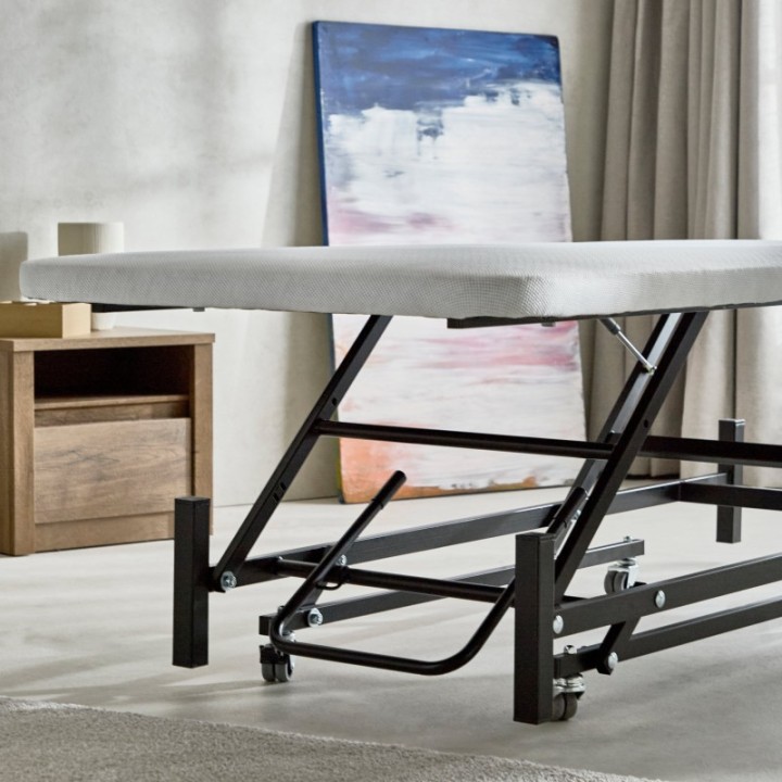 CAMA ELEVABLE TAPIZADA