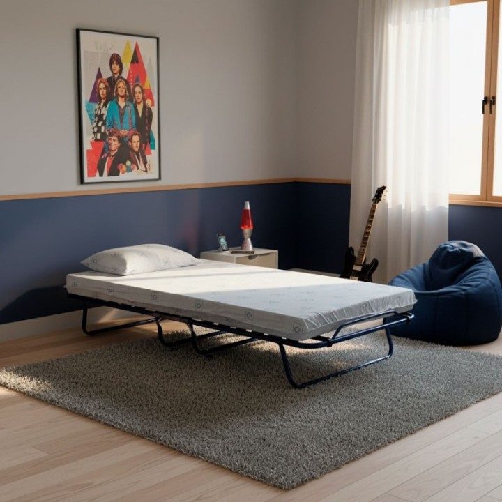 Cama Plegable Individual Con Colchón